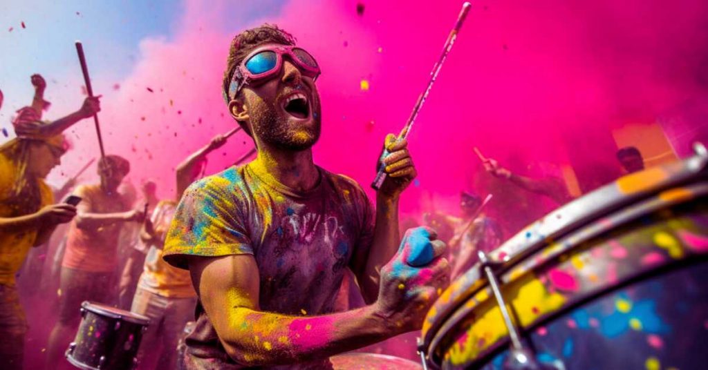 Music and Dance in holi