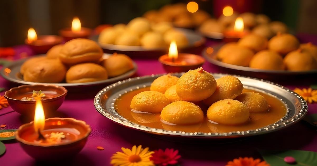 Traditional Indian Diwali Sweets and Snacks